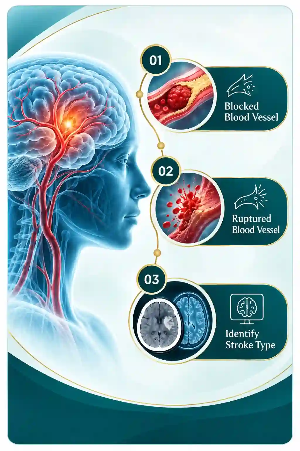 Ischemic and hemorrhagic stroke types explained